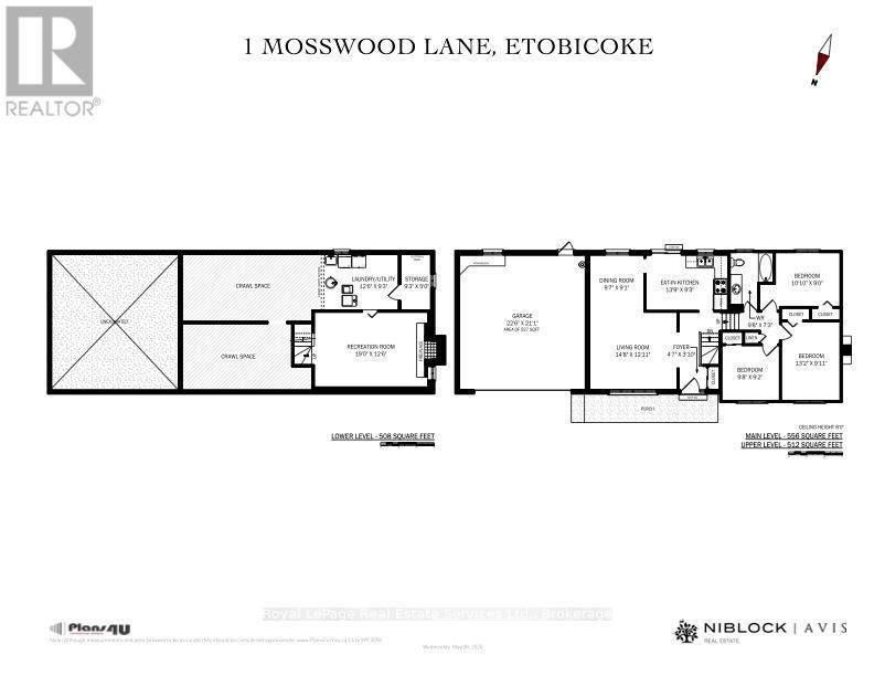












1 MOSSWOOD LANE

,
Toronto (West Humber-Clairville),




Ontario
M9V1M3

