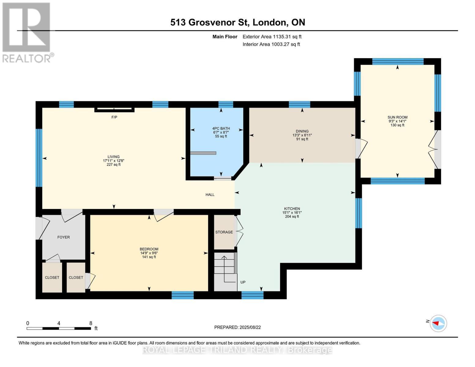 












513 GROSVENOR STREET

,
London East (East B),




Ontario
N5Y3S8

