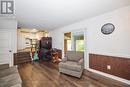 Family room with wood insert