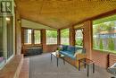 Sunroom thru sliders in family room