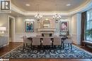 Formal Dining room with Fireplace