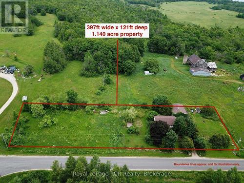 Approx. 400ft of road frontage.