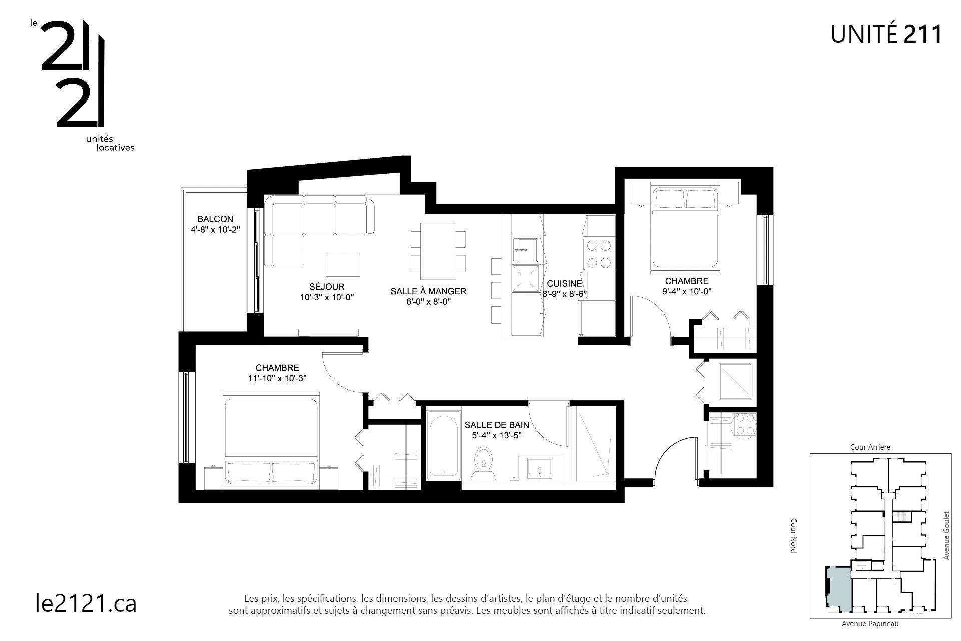 









2121


Av. Papineau

, 211,
Montréal (Ville-Marie),




QC
H2K4J5


