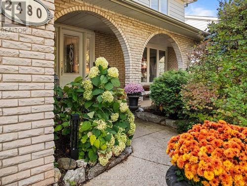 Widing walkway to Front Porch
