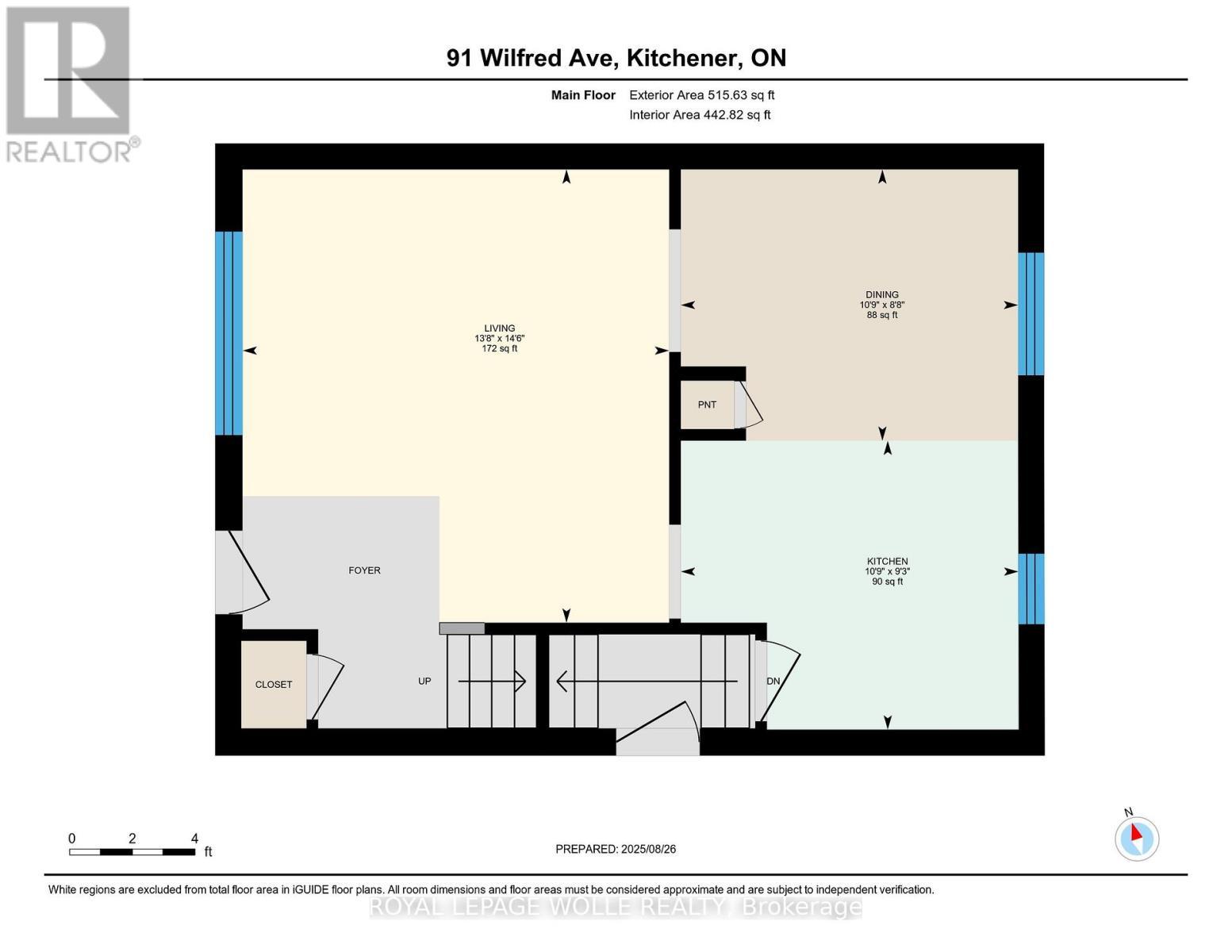 












91 WILFRED AVENUE

,
Kitchener,




Ontario
N2A1W9

