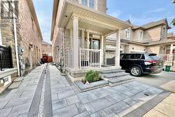 Impressive stone paved walkway