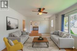Living Room with Wood Floors - Virtually Staged