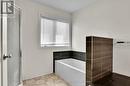 Ensuite with sep shower and soaker tub