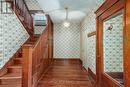 Elegant original woodwork in foyer