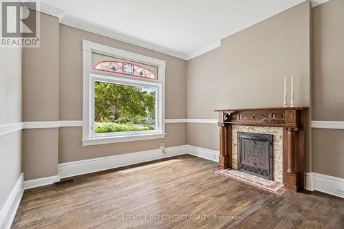 Living room fireplace