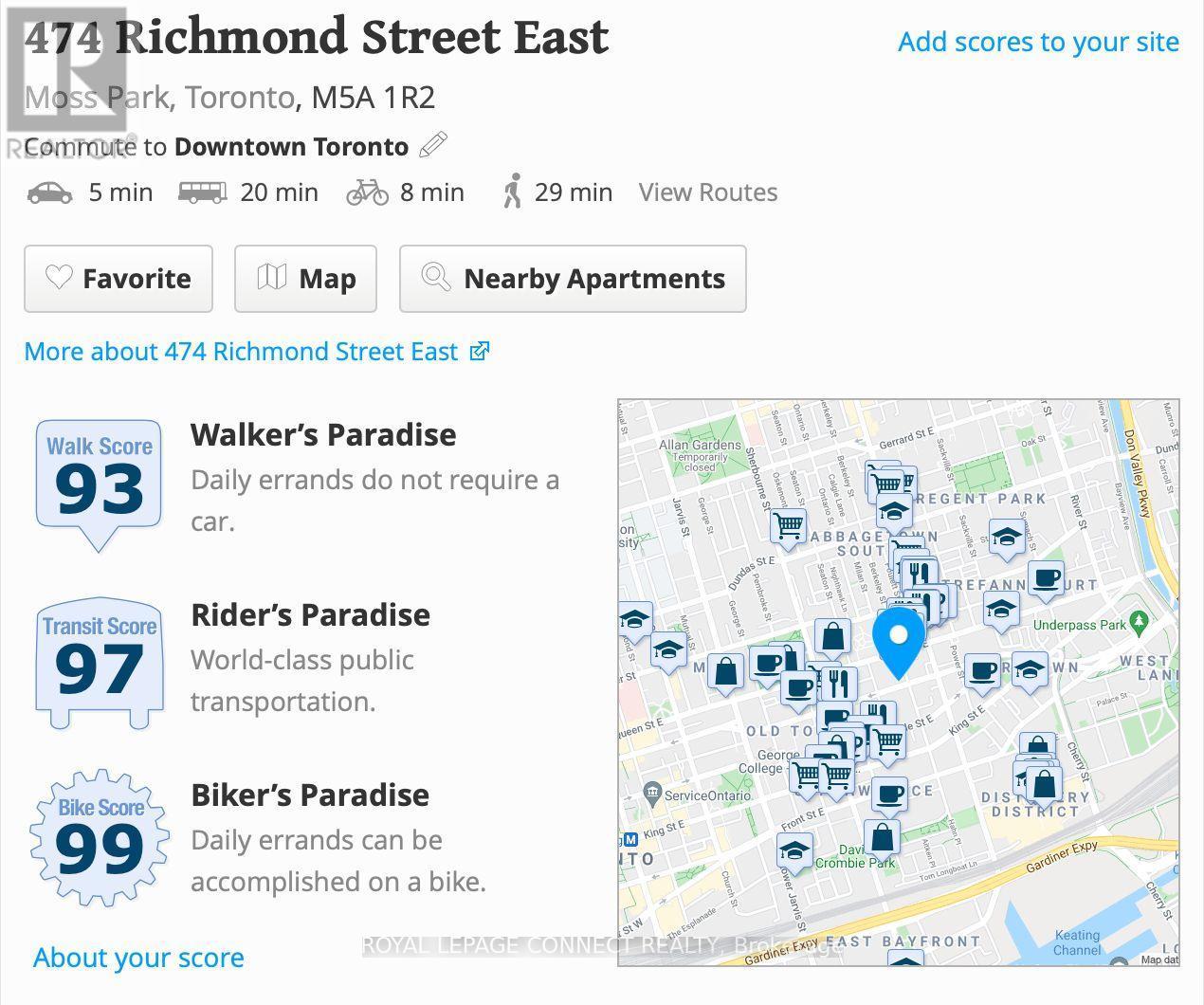 












3 - 474 RICHMOND STREET E

,
Toronto,




Ontario
M5A1R2

