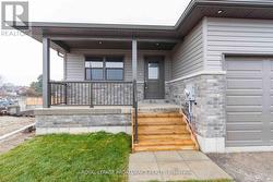 Photos are of a completed end unit