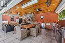 Enjoy a Woodburning Fireplace and Pizza Oven