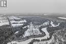 aerial view of fields, forest and Hamilton Creek