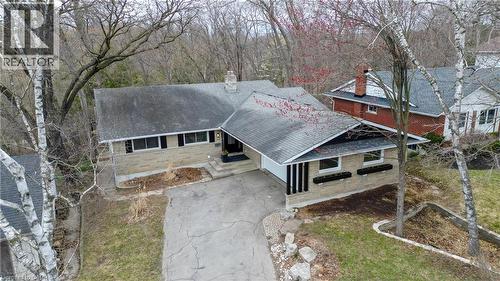 View from above of property