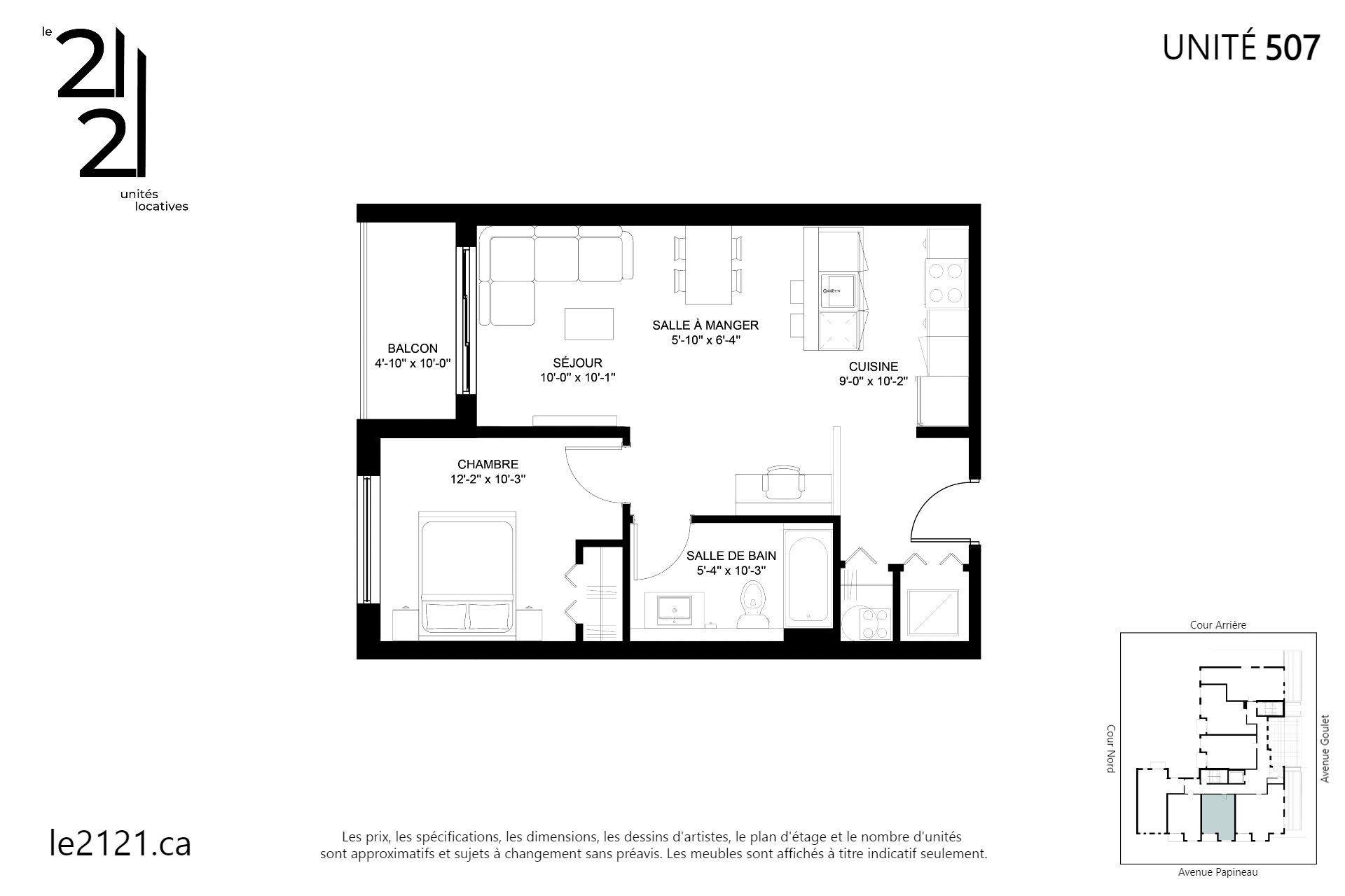 









2121


Av. Papineau

, 507,
Montréal (Ville-Marie),




QC
H2K4J5

