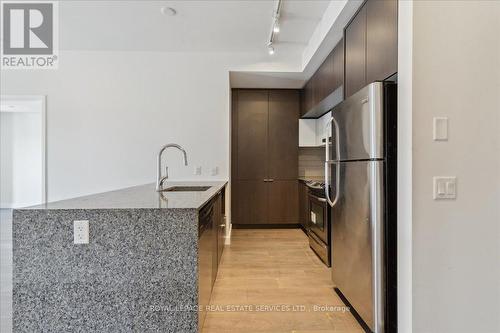 Granite countertops with a waterfall edge