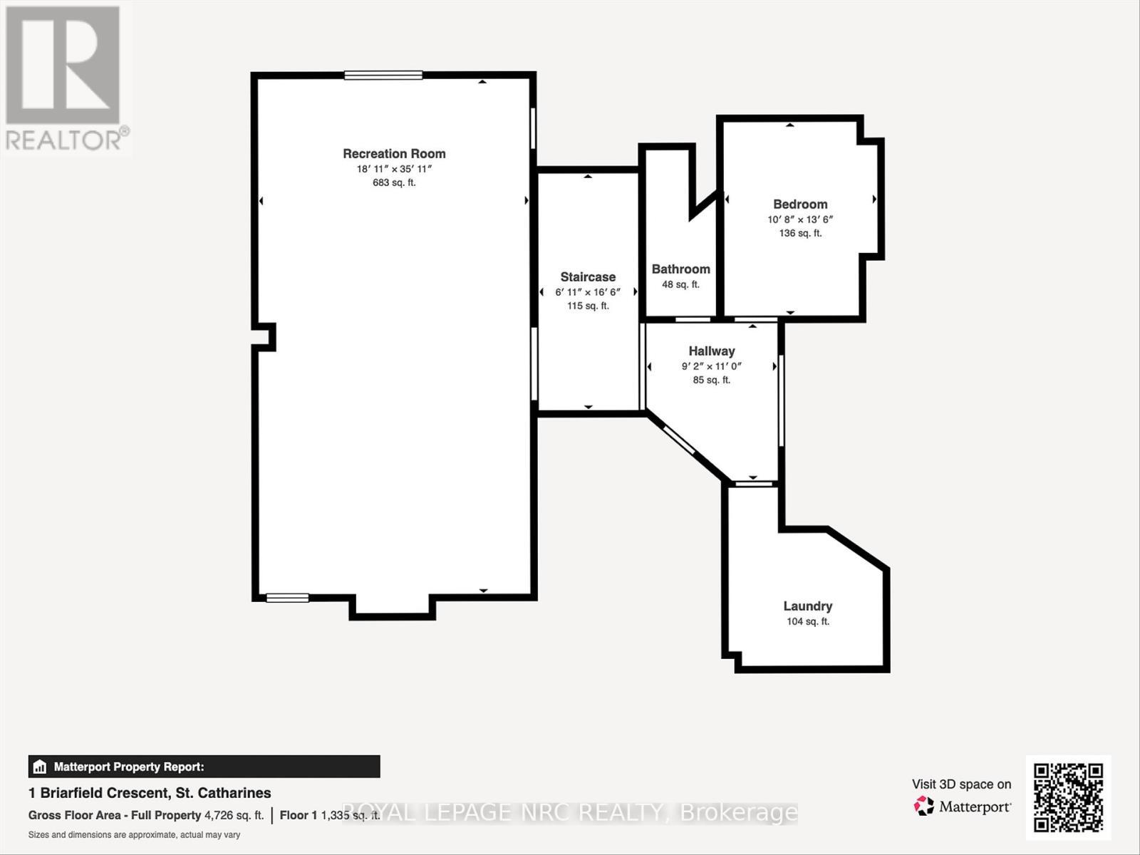 












1 BRIARFIELD CRESCENT

,
St. Catharines (Glendale/Glenridge),




Ontario
L2T3T4

