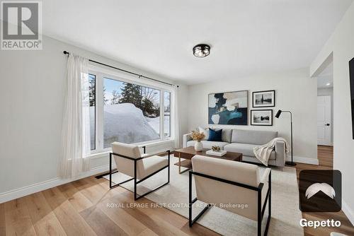 Virtually staged living room