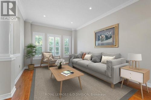 virtually staged living room