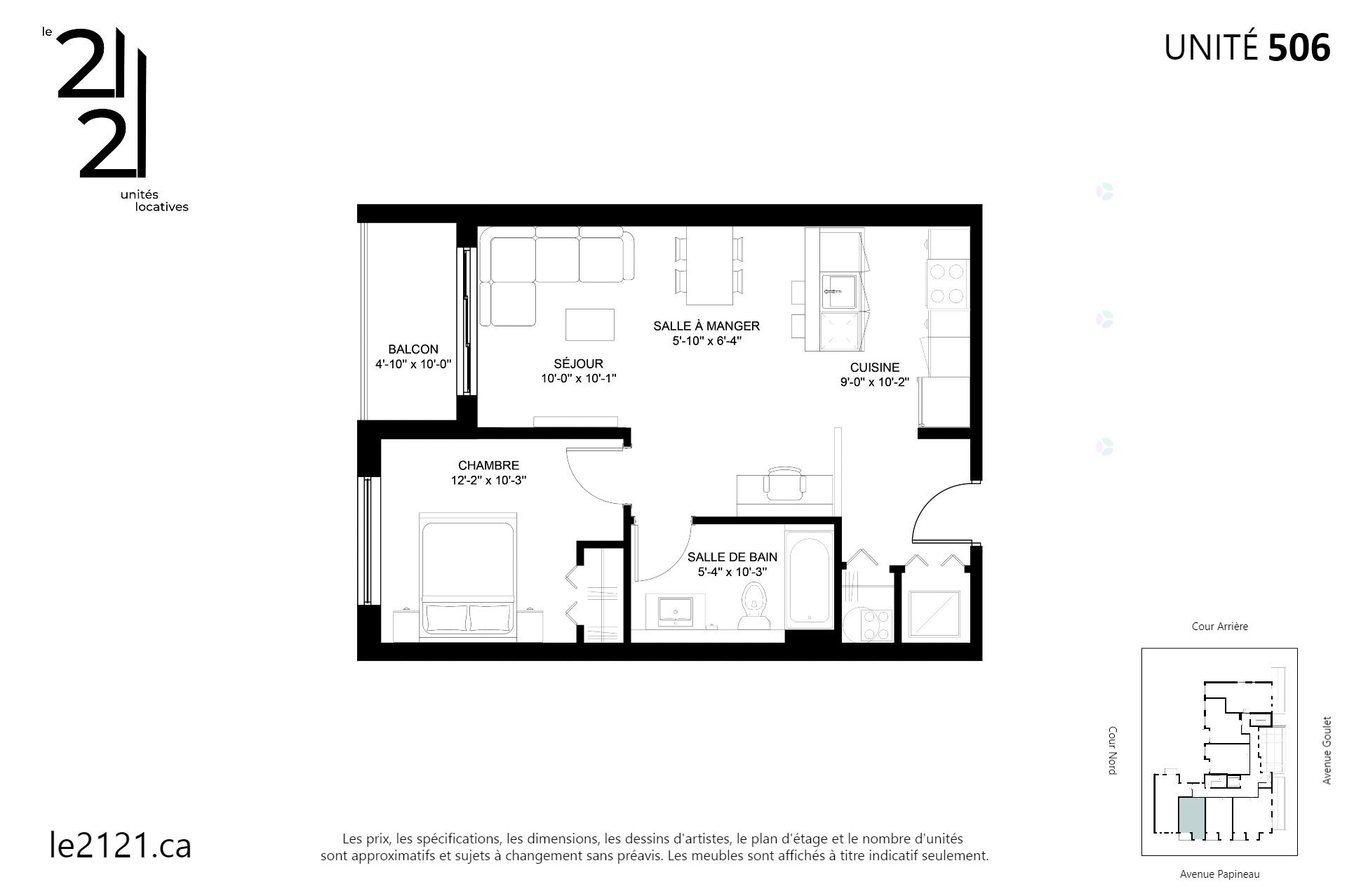 









2121


Av. Papineau

, 506,
Montréal (Ville-Marie),




QC
H2K4J5

