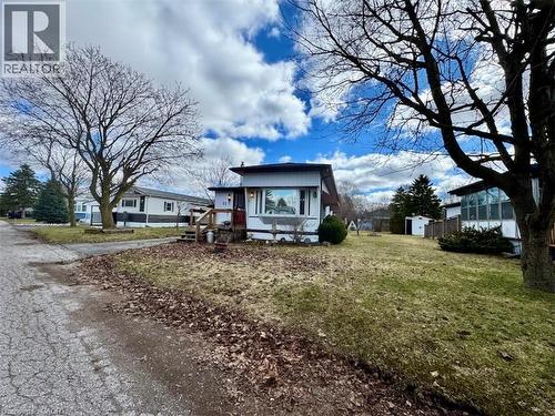 View of front of house with a front lawn