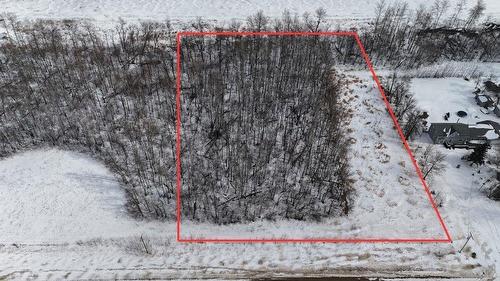 The red box gives an idea of the property lines for the lot but is not 100% accurate