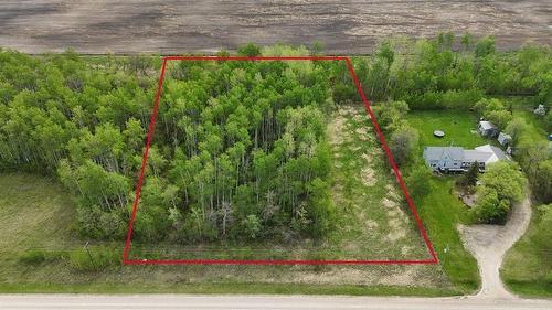 The red box gives an idea of the property lines for the lot but is not 100% accurate