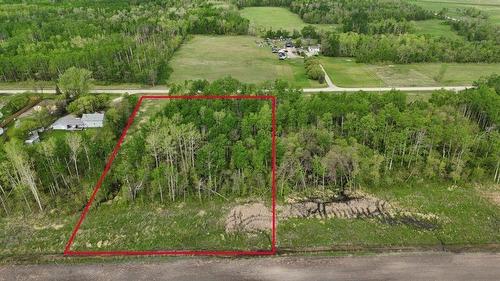 The red box gives an idea of the property lines for the lot but is not 100% accurate