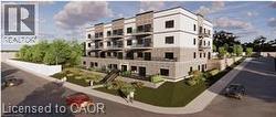 View of condo from corner of Caithness and Shetland St