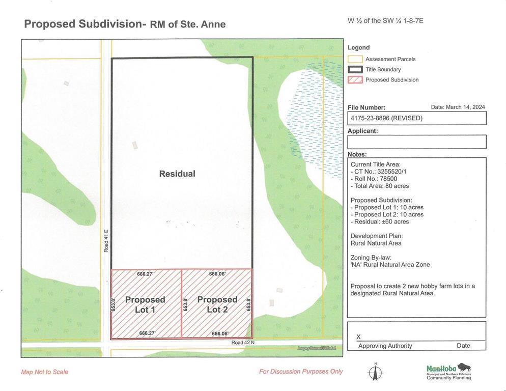 












0 42N (Lot2) Road

,
Ste Anne Rm,







Manitoba
R5H1R2

