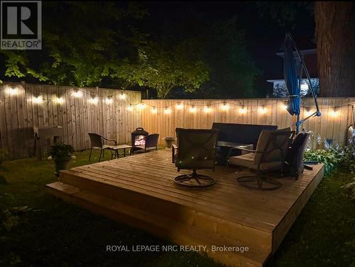 lovely evenings in the rear yard