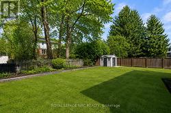 fenced yard