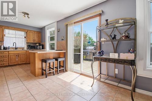Eat-in kitchen with walk-out to deck