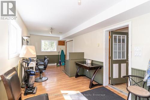 Side entry to former Salon & to house