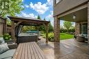 Pergola-Covered Hot Tub Oasis