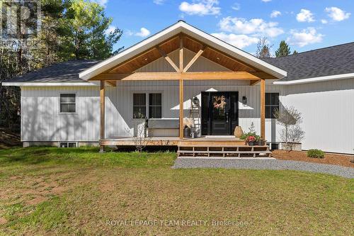 custom timber work on front porch