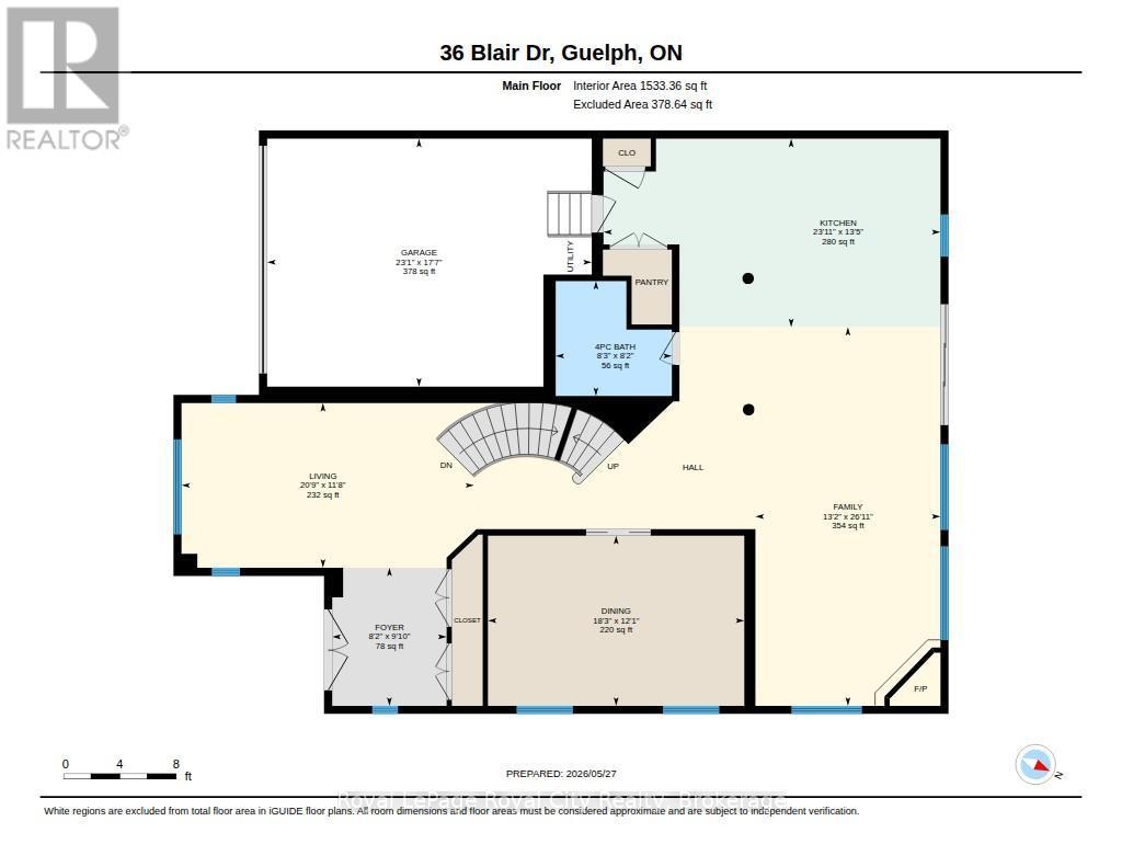 












36 BLAIR DRIVE

,
Guelph (Pineridge/Westminster Woods),




Ontario
N1L1N7

