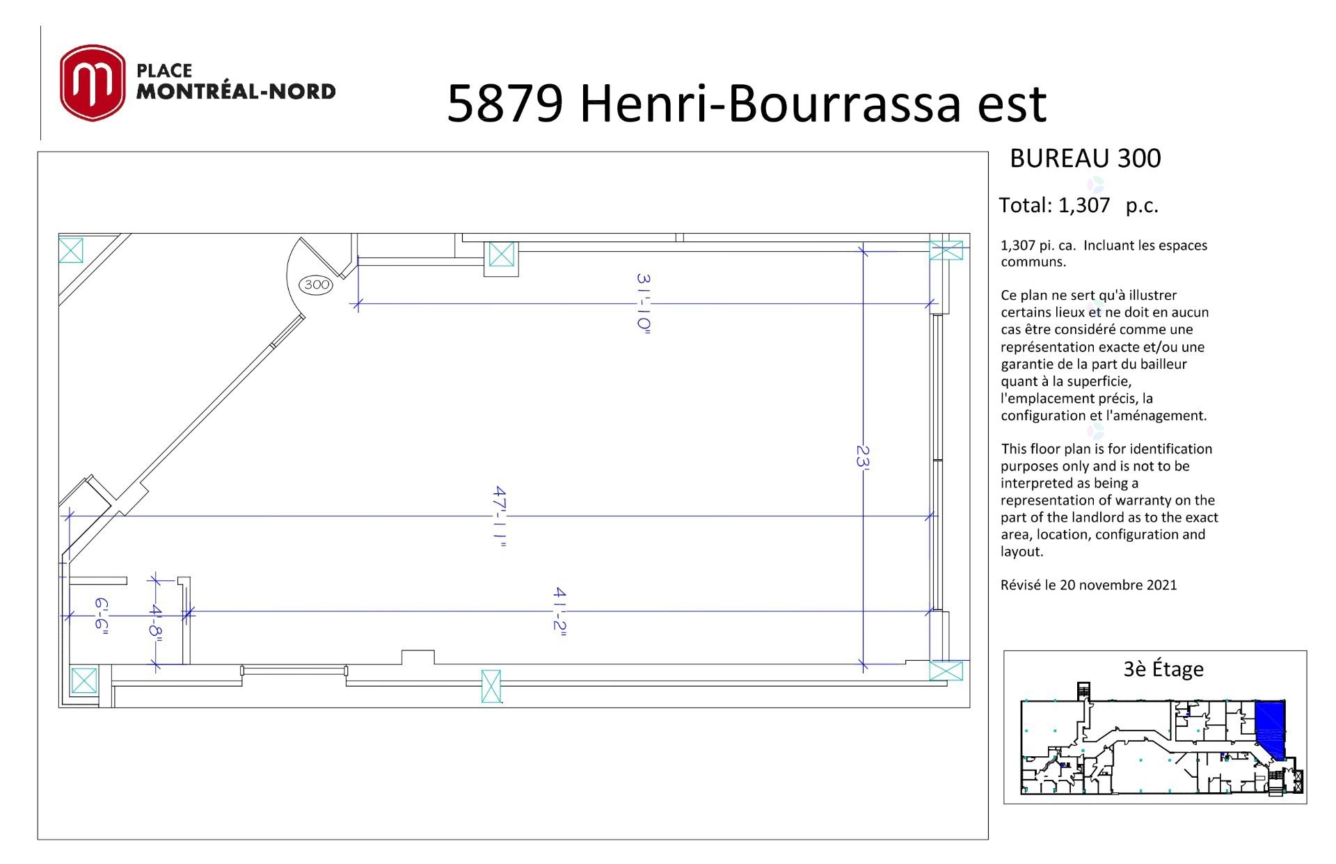 









5805

 - 5879


Boul. Henri-Bourassa E.

, 300,
Montréal (Montréal-Nord),




QC
H1G2V1

