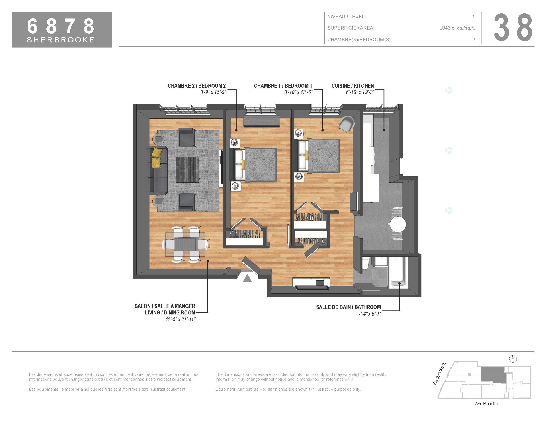 









2495


Av. Mariette

, 56,
Montréal (Côte-des-Neiges/Notre-Dame-de-Grâce),




QC
H4B1P7

