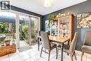 Sliding glass patio doors opening to an outdoor deck