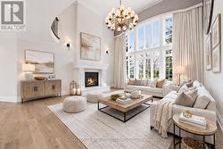 Virtually Staged Living Room-Architectural Windows