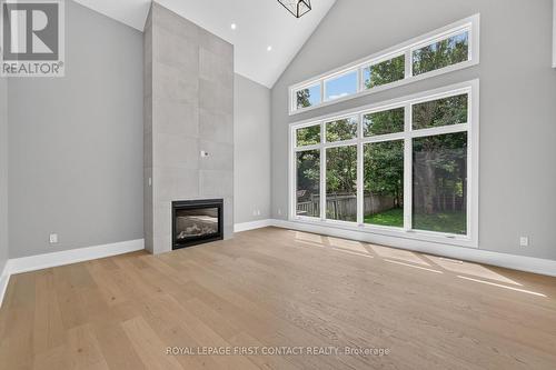 Living Room with Cathedral Ceiling