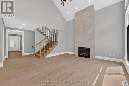 Living Room with Cathedral Ceiling