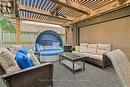 Back Yard Patio with third garage door for access