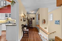 Nice separation of living from bedroom wing