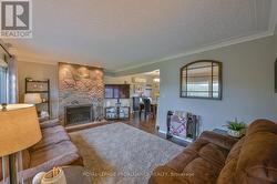 Huge Living Room with Woodburning Fireplace