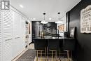 Lwr Lvl Kitchen with Quartz & 14K Gold Backsplash