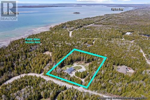 A private 2+ acre property steps from Lake Huron.