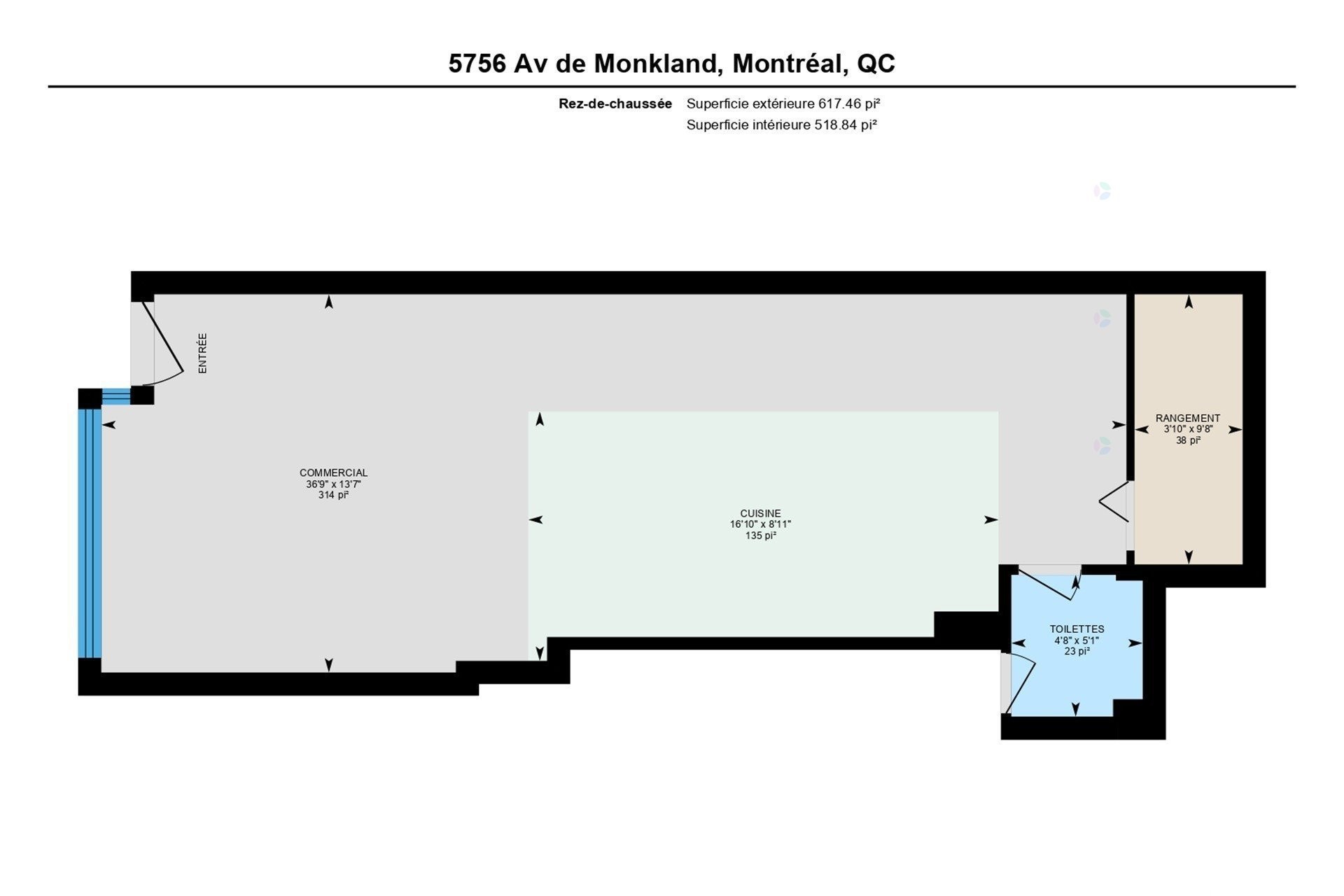 









5756


Av. de Monkland

,
Montréal (Côte-des-Neiges/Notre-Dame-de-Grâce),




QC
H4A1E9

